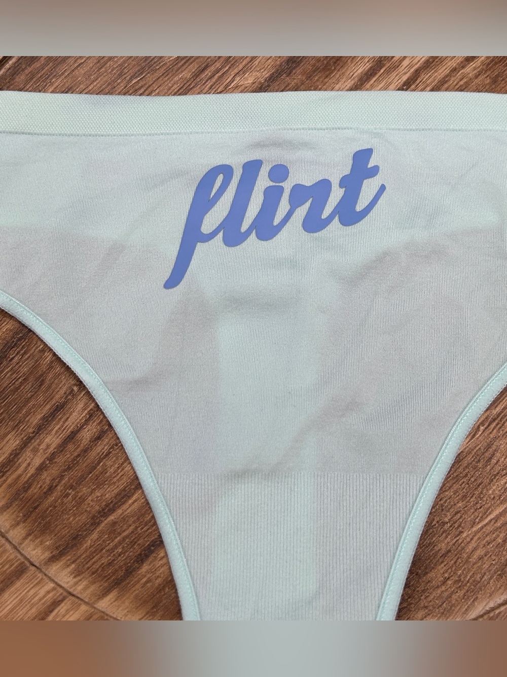 PINK Victoria's Secret Light Mint Logo Thong